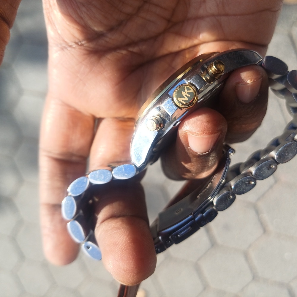 Michael Kors Gold and Silver Chronograph Watch - Picture 3 of 4